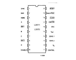 l297 stepper motor controler ic 